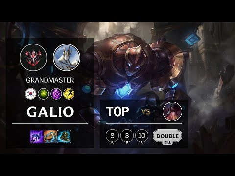 Galio Top vs Akali - KR Grandmaster Patch 10.3