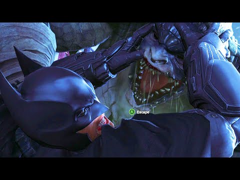 Batman Arkham Origins: Killer Croc Boss Fight ( Batman Vs Killer Croc ) 1080p 60fps