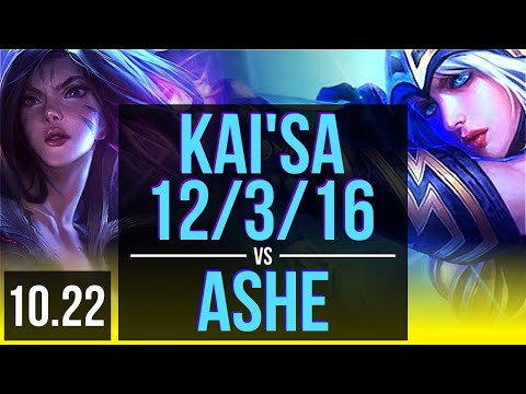 KAI'SA & Leona vs ASHE & Braum (ADC) | 12/3/16, 600+ games, Dominating | KR Grandmaster | v10.22