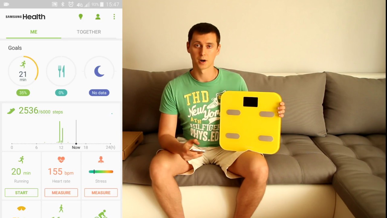 Умные весы YUNMAI color, M1302-W, белые