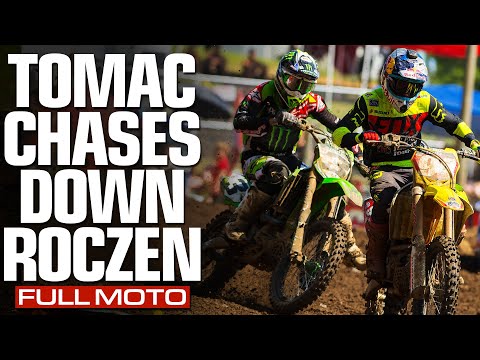 FULL MOTO. What a Finish! Classic Tomac & Roczen Battle at Muddy Creek | 2016 Tennessee 450 Moto 2