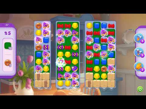 Homescapes level 37 - 15 Moves 🏡 Gameplay Walkthrough (Android, iOS) Playrix