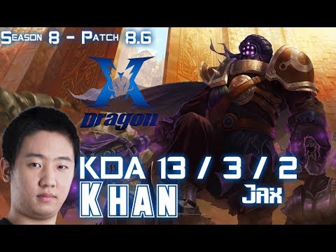KZ Khan JAX vs CAMILLE Top - Patch 8.6 KR Ranked