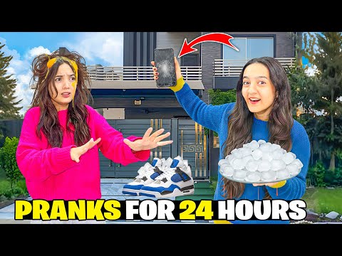 PRANKING FATIMA FOR 24 HOURS 😱| Shoes mai ICE chupa di🤣| Hira Turkey say wapis agai 🥳?| Sistrology 