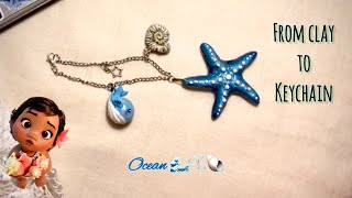 Let’s Make an Ocean Clay Keychain Together 🌊 | Easy and Beginner Friendly 