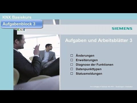 Siemens KNX Grundkurs Aufgabenblock 3 (ETS5)