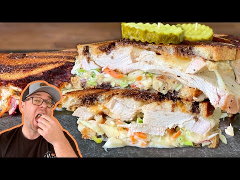 Easy RACHEL SANDWICH Recipe with Smoked Turkey and Homemade Coleslaw!