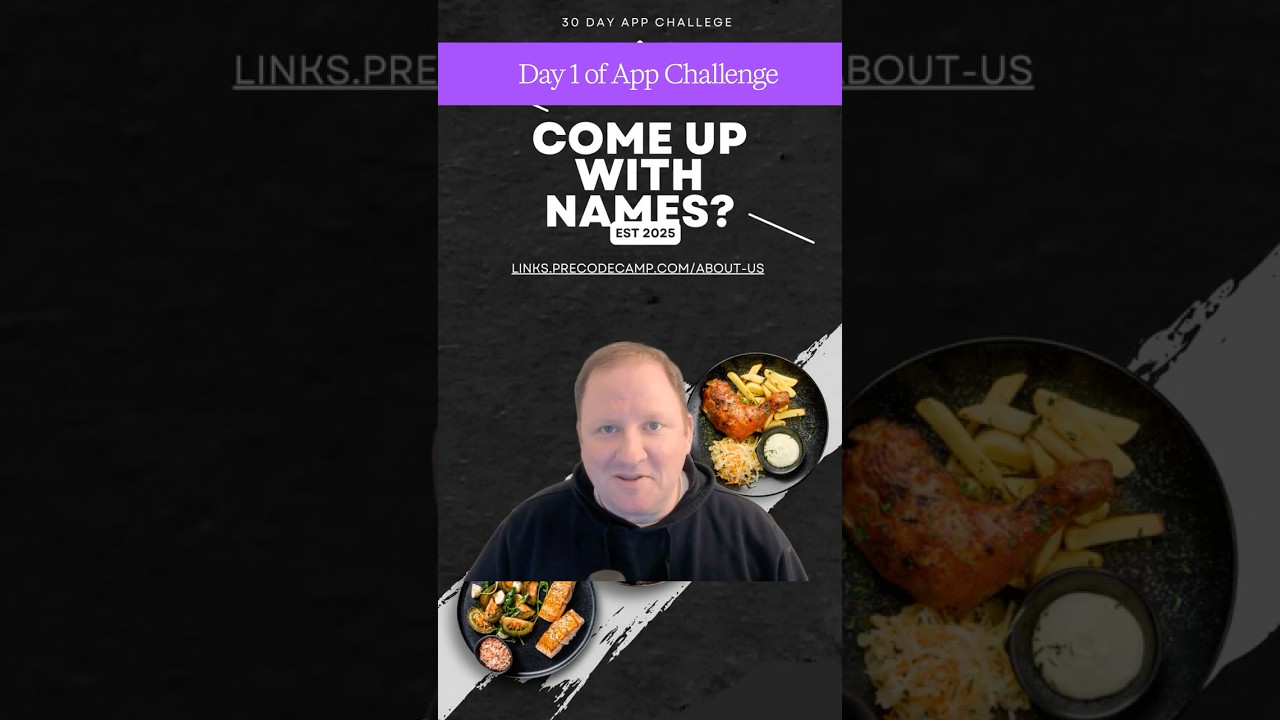 30 Days to Build an App:  Day 1