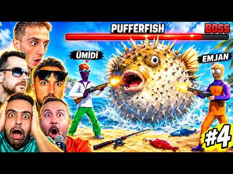 PARA YÜZÜNDEN EKİP DAĞILDI ! KİRPİ BALIĞI BOSS 😱 HOW TO FİSH EKİP #4 ÜMİDİ, SESEGEL, EMJAN, APOLLO