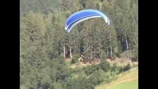 preview picture of video 'Gleitschirmflug vom Startplatz an der Elfer-Bergstation nach Neustift im Stubaital'