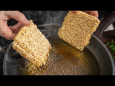 Làm mì xào giòn chỉ với 1 GÓI MÌ TÔM, ngon như ngoài hàng | Crispy noodles from instant noodles