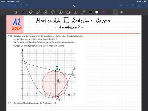 A2, 2021 | Zweig 2/3 l Abschlussprüfung Mathematik Realschule | Haupttermin | Bayern