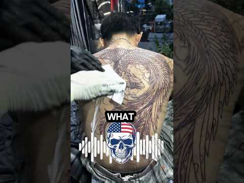 Phoenix tattoo process.#hand tattoo #phoenix