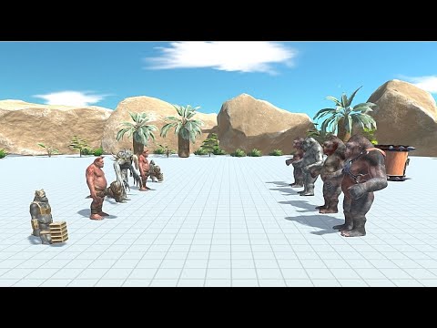 Scourge With 2 Ogre lord & Ghor Hmammer VS 4x Boss  - Animal Revolt Battle Simulator