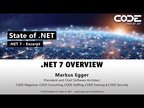 State of .NET Excerpt - .NET 7 Overview