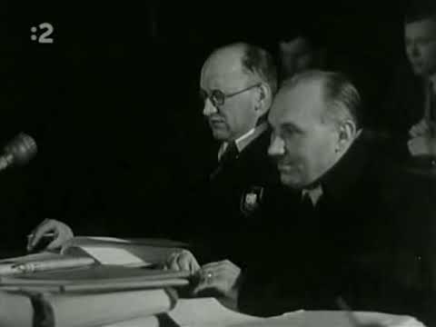 Bratislava 1946   Prezident Dr  Jozef Tiso pred súdom