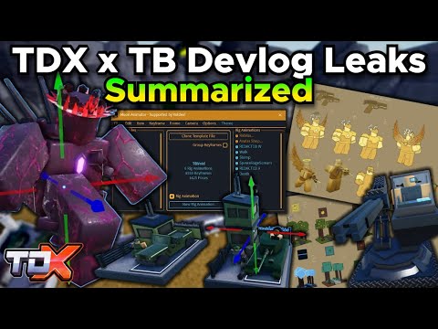 TDX x TB Devlog Leaks Summarized (+ Small Analysis) - Tower Defense X Roblox
