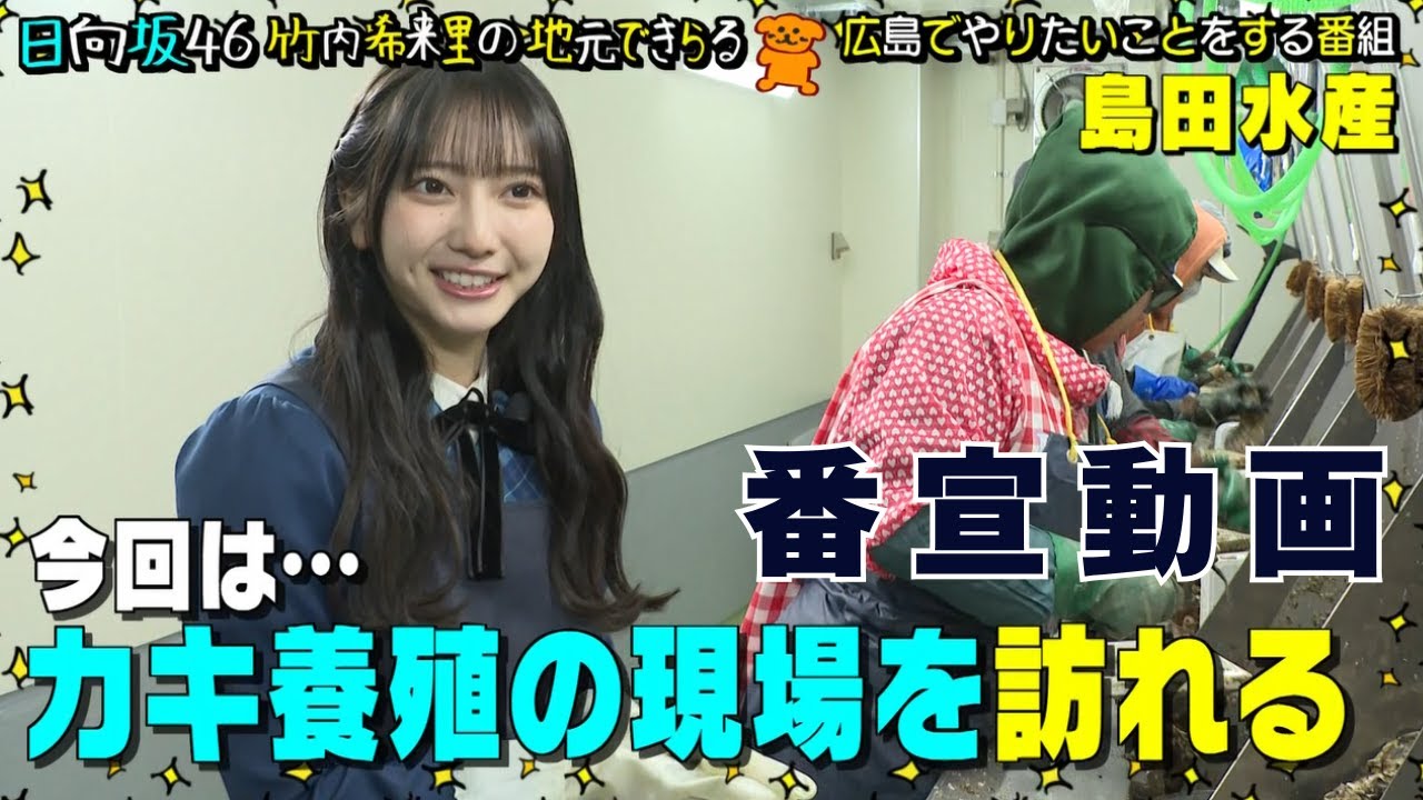 【番宣動画】日向坂46 竹内希来里が牡蠣養殖の現場へ突撃！初めての牡蠣打ちに挑戦しちゃいます！ 日向坂46 竹内希来里の地元できらる - YouTube