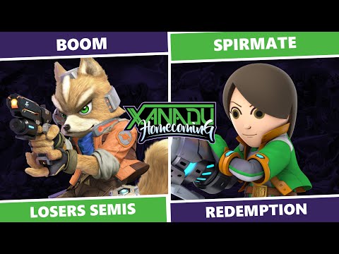 Xanadu Homecoming: Losers Semis -  BOOM (Fox) Vs Spirmate (Mii Gunner) SSBU Redemption