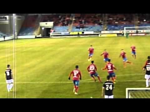 Así se vio el gol de Julio Álvarez desde la grada #Numancia 1-0 #RealMurcia