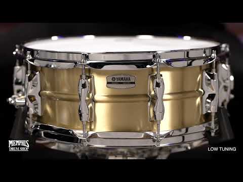 Yamaha RRS-1455 Recording Custom 5.5x14" Brass Snare Drum 2016 - Present - Brass/Chrome image 17