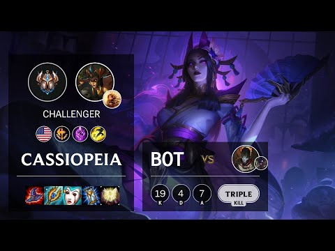 Cassiopeia Bot vs Jhin - NA Challenger Patch 10.21