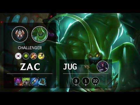 Zac Jungle vs Elise - KR Challenger Patch 10.5