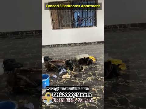 Fenced 3 Bedroom Apartment for Rent at Dream Field, Abesim Road, Sunyani