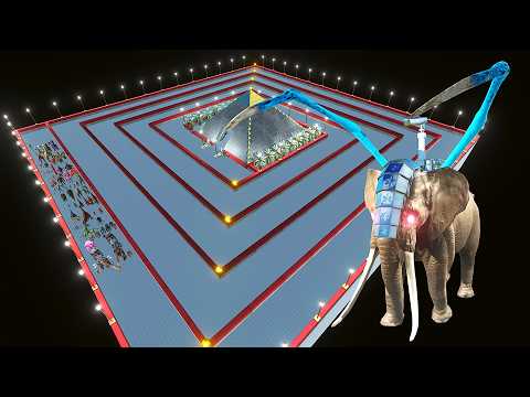 ESCAPE FROM ALIEN ROCKET ELEPHANT - LAST SURVIVOR - Animal Revolt Battle Simulator