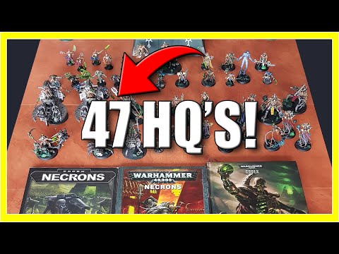 Necron Army Showcase 2023 - How Many HQ's?