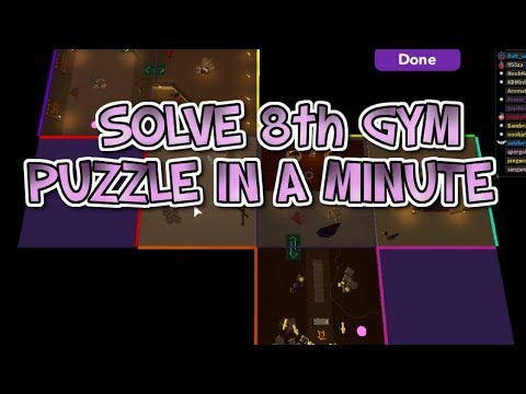 Solve 8th Gym Puzzle In a Minute EASY | Pokemon Brick Bronze