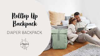 Video de Mochila maternal LÄSSIG Rolltop Up - Taupe