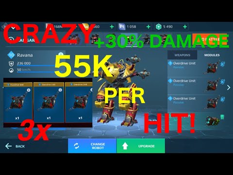 NEW Overdrive Module + 35% DAMAGE - RAVANA STORM | Mk2  Gameplay - War Robots