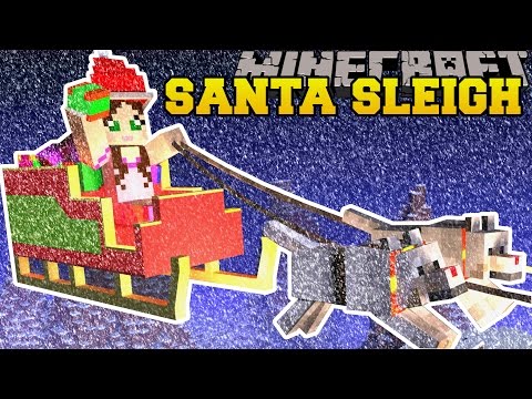 Minecraft: TRAPPED ON SANTA'S SLEIGH! - FIND THE BUTTON CHRISTMAS RAGE - Custom Map