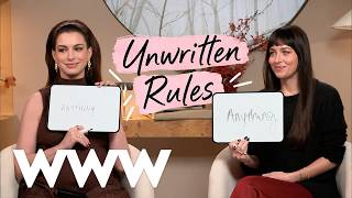 Anne Hathaway & Dakota Johnson on Red Flags, White Lies & Hard Truths | Who What Wear