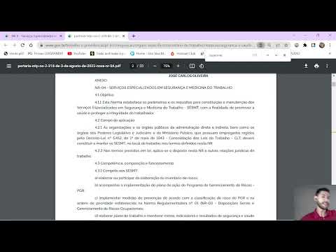 NOVA NR 04 COMENTADA - TERCEIRIZAÇÃO DO SESMT