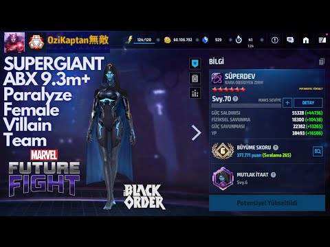SUPERGIANT ABX 9.3m+ MFF Paralyze Female Villain Team