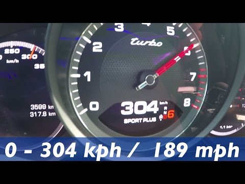 2017 Porsche Panamera Turbo (Gen 2) - 0-100 km/h 0-60 mph Tachovideo Beschleunigung Acceleration