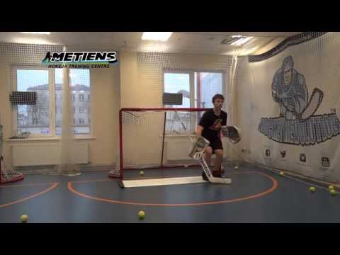 Off-Ice Hockey training: Goalie specific workout feat. Edgars Lusins and Maksims Furss