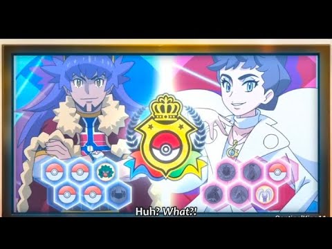Leon VS Diantha semi final match Pokemon World Championship Eng Sub L#pokemon