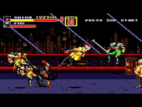 Streets of Rage 2 - Shiva playthrough