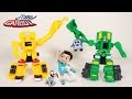 Toy Videos Transformers Toys Car Bot Crane Toy Clan Excavator Toy Duke With Batman Guest Star