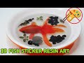 3D GOLD FISH STICKERS EPOXY RESIN ART DIY NO PAINT