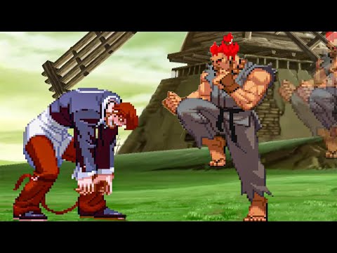 Orochi Iori vs Akuma
