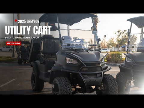 Greyson Utility Golf Cart – Lithium Power, Dump Bed & Apple CarPlay! ⚡