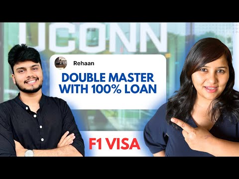 Can I get an F1 visa with a double Master's degree and a 100% education loan?