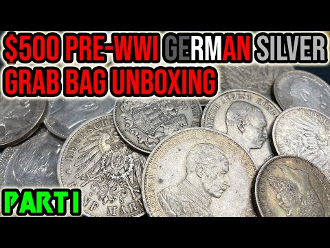$500 Pre-WWI Silver Coin German Empire & German States Grab Bag Unboxing - SWEET PICKUPS (Part 1)