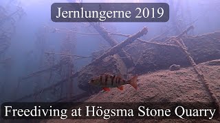 preview picture of video 'Freediving at Högsma Stone Quarry Juli 2019'