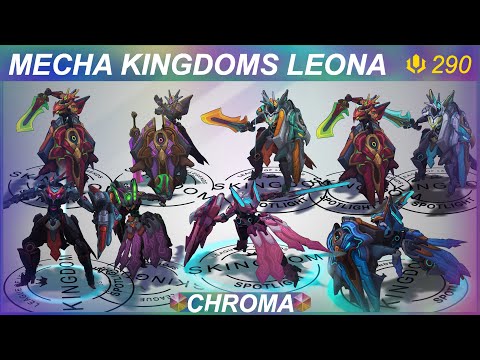 Mecha Kingdoms Leona Chromas Preview | SKingdom - League of Legends