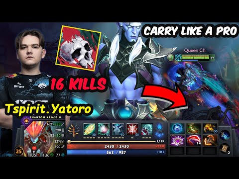 Yatoro 7.34 Phantom Assassin is Unstoppable - Carry Like a Pro